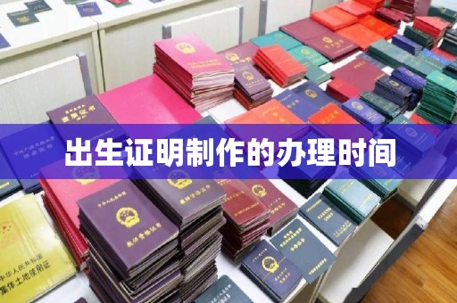 永善出生证明制作的办理时间