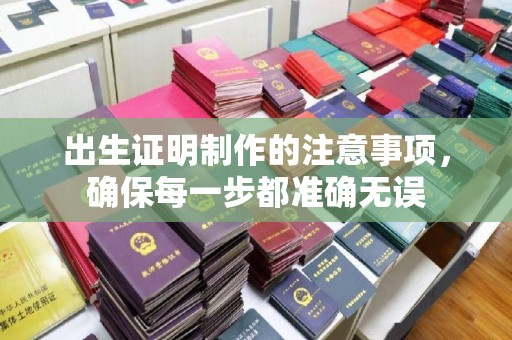 永善出生证明制作的注意事项，确保每一步都准确无误